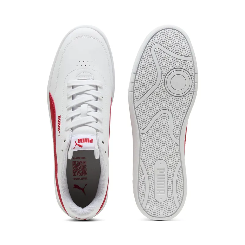 Puma Court Classic Clean “Puma White / For All Time Red” (402223_08)