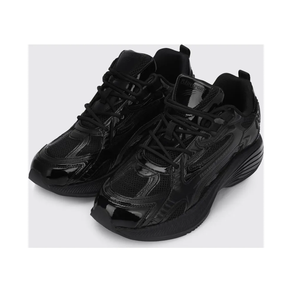 Plein Sport Pegasus Project Mesh And Patent Leather Black (FAESUSC0848STE003N0202)