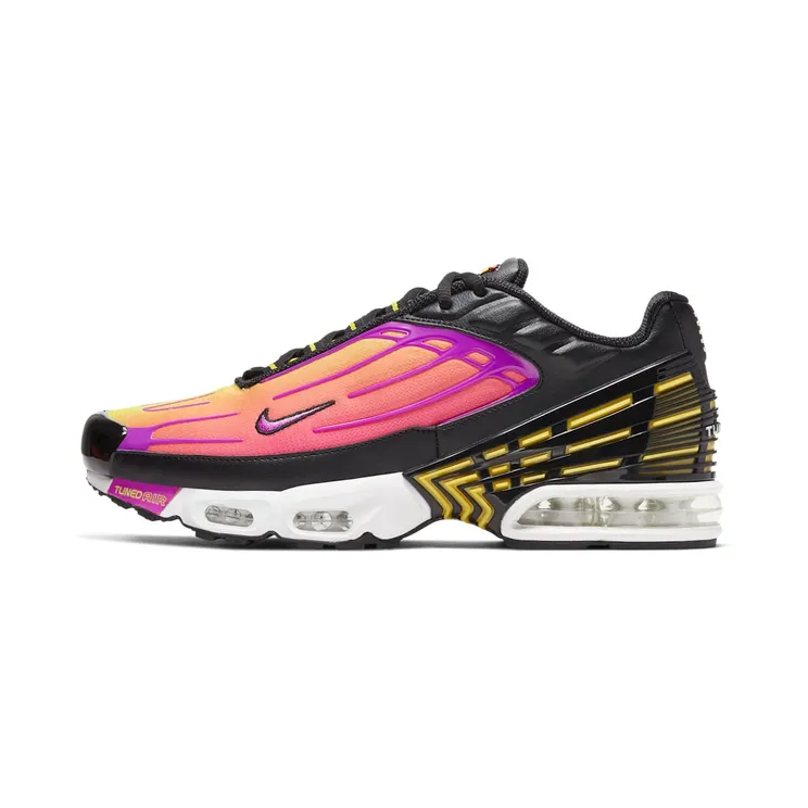 Nike Air Max Plus 3 “Black / Dynamic Yellow / Pink Blast / Hyper Violet” (CJ9684-003)