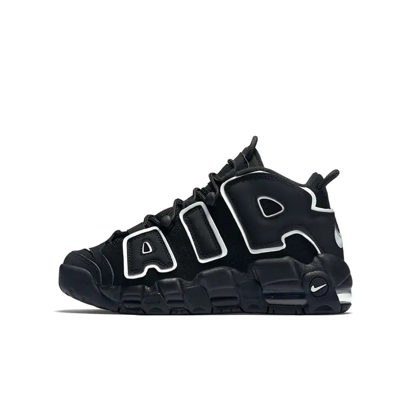 Nike Air More Uptempo Black White 2016 (GS) Black/White (415082-002)