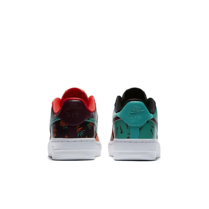Nike Air Force 1 Low What The 90s (GS) Bordeaux/Hyper Jade-Total Orange-Black (AT3407-600)