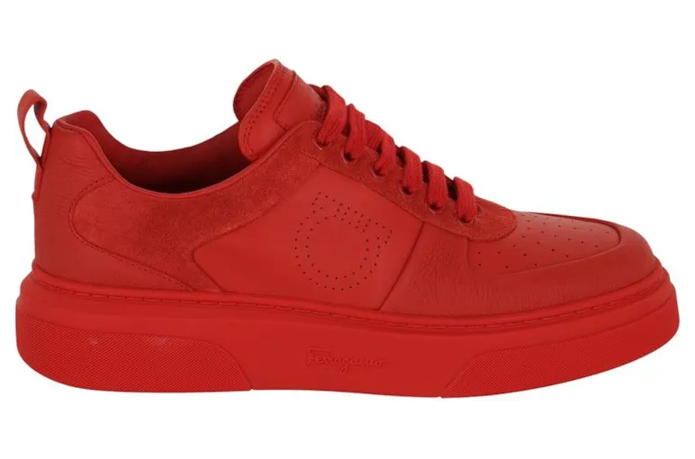 Ferragamo Cassina Low-Top Sneakers Red (021171-760114-M)