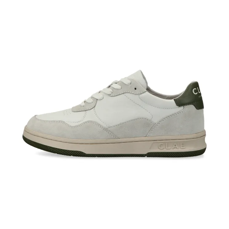 CLAE Elford (white leather olive) – CL23CEF01