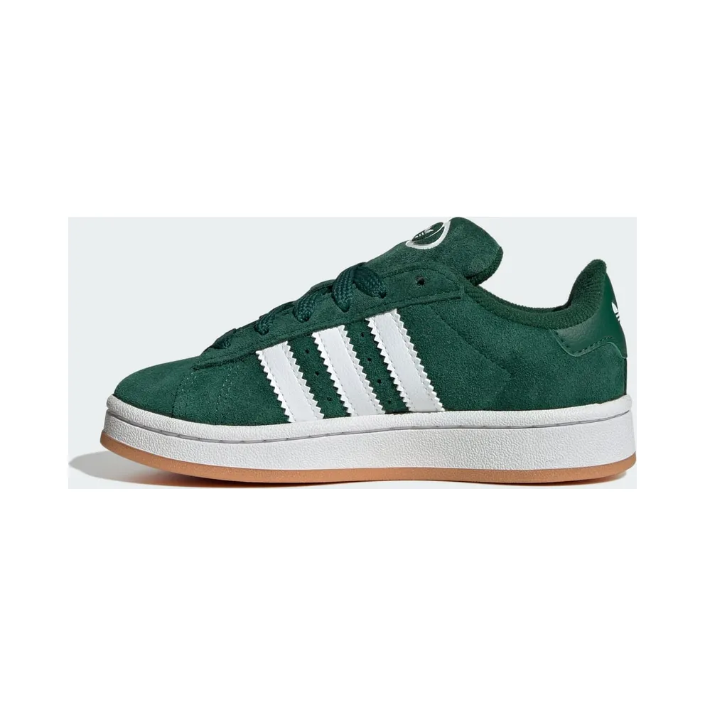 adidas Campus 00s Elastic Lace Kids Dark Green / Cloud White / Gum (JI4332)