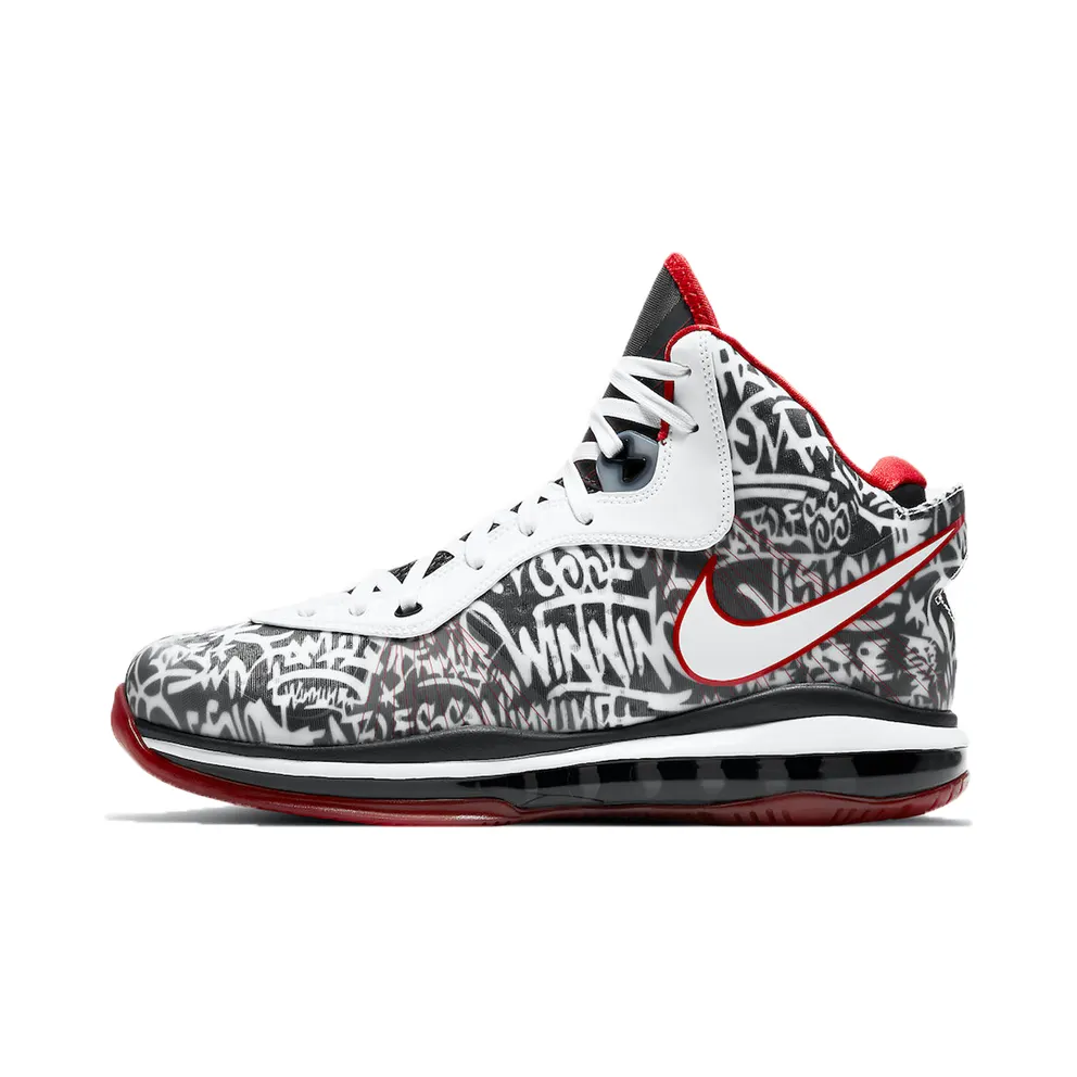 Nike LeBron 8 Graffiti White/University Red-Black (DD8306-001)