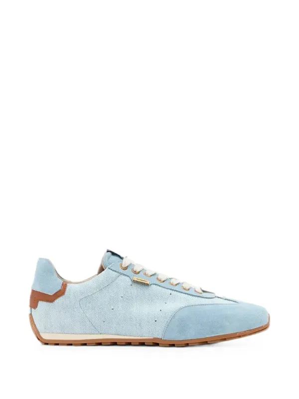 AllSaints Denim low-top with suède vlakken – Blue (W130FE)