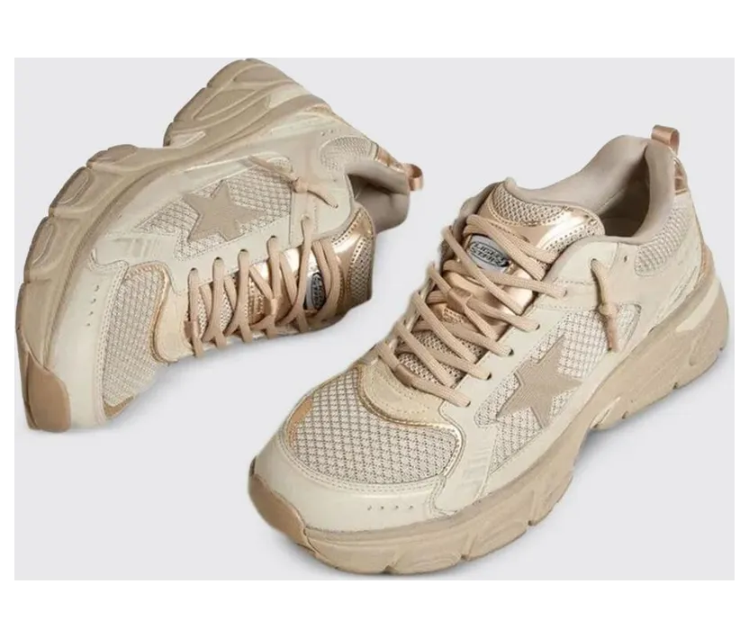 Golden goose Lightstar Mesh and Leather Sneakers Grey (GWF00724F00733015765)