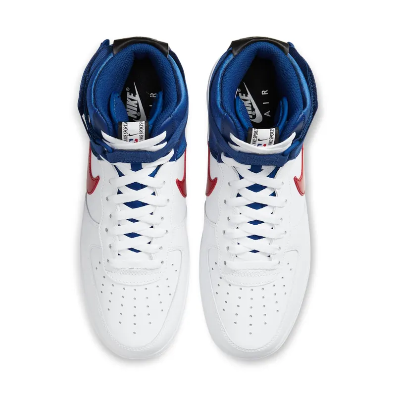 Nike Air Force 1 ’07 High Clippers White/Rush Blue/University Red (BQ4591-102)