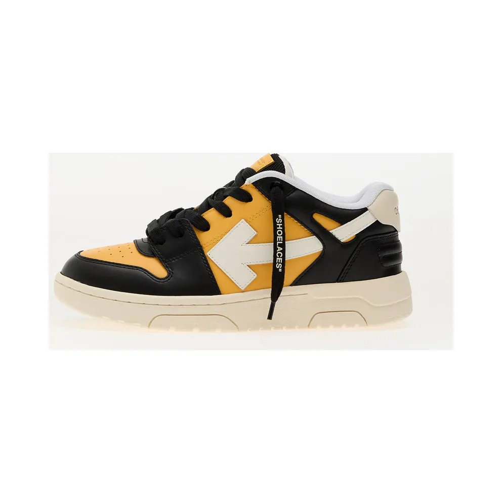 Off-White Out Of Office Kids “Ocher Yellow Black” (OBIA011S25LEA0011610)