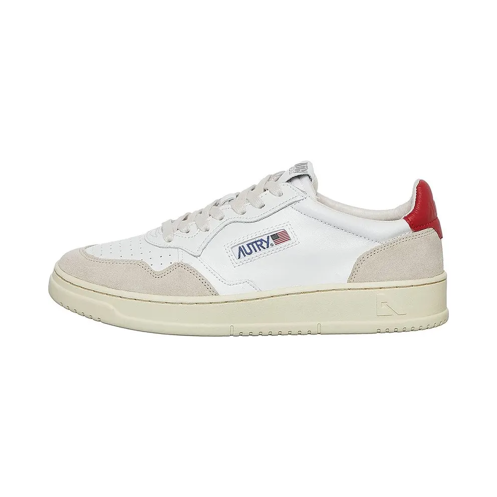 Autry Medalist Low White / Red (AULMLS43)