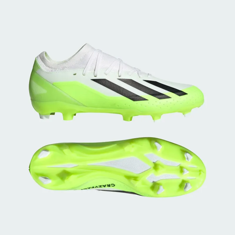 adidas X Crazyfast.3 FG Cloud White Core Black Lucid Lemon (HQ4534)