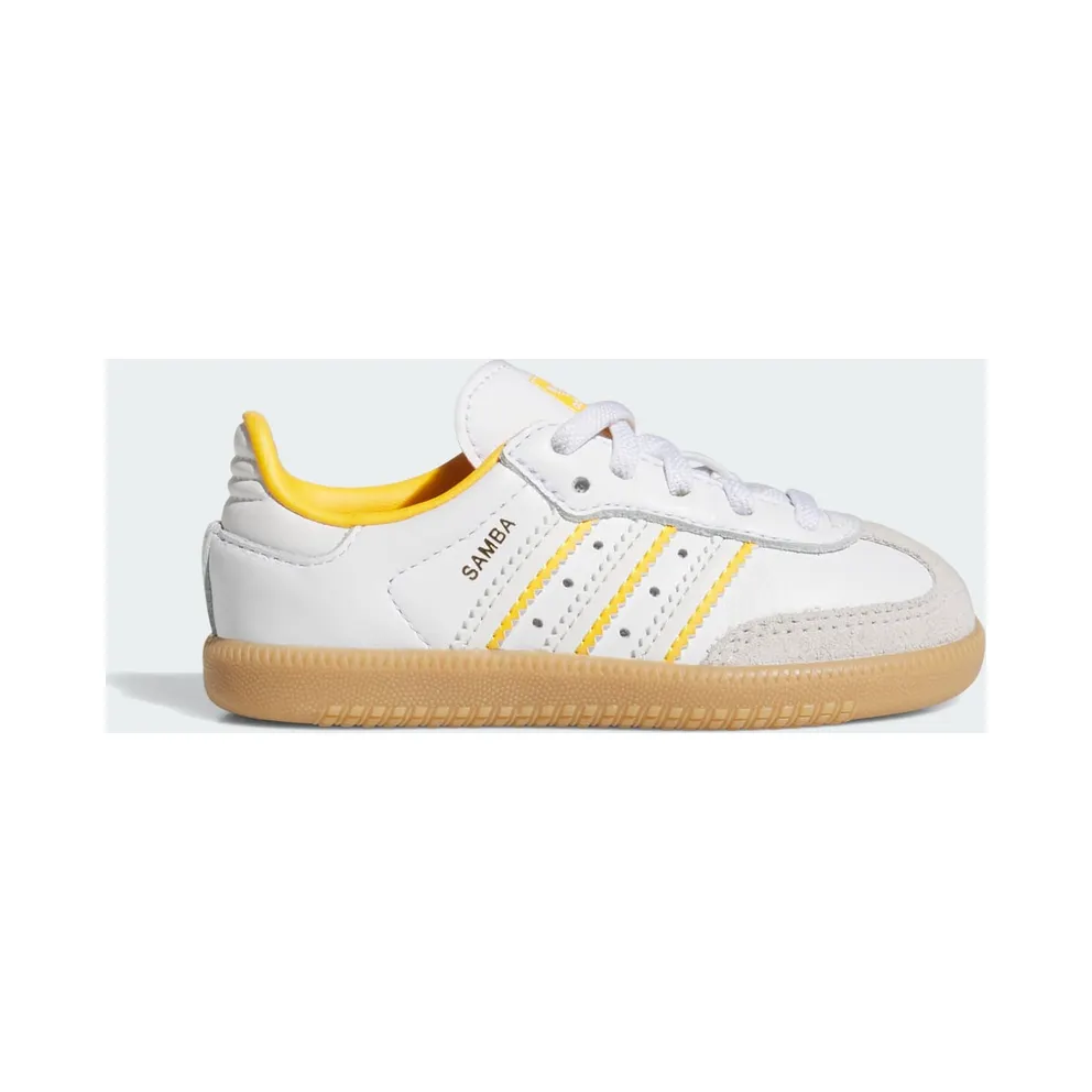 adidas Samba OG Crystal White Cloud White Crew Yellow (IH5642)