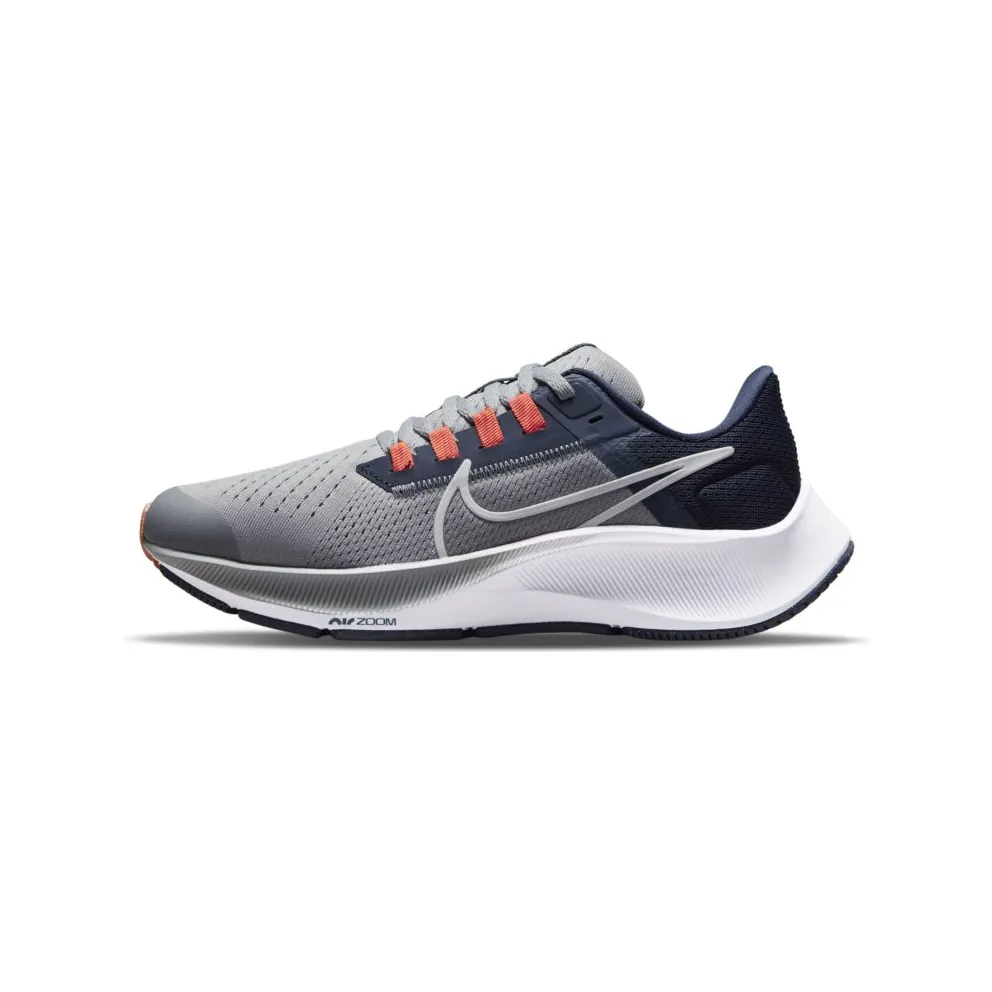 Nike Air Zoom Pegasus 38 “Particle Grey / Midnight Navy / Orange / White” (CZ4178-011)