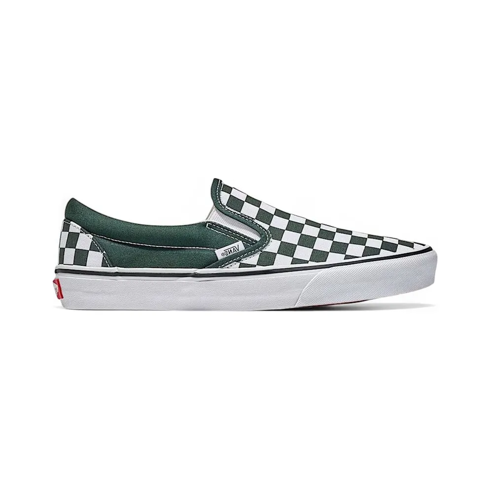 Vans Classic Slip-On Checkerboard Scarab Green White (VN000D5PPRM)