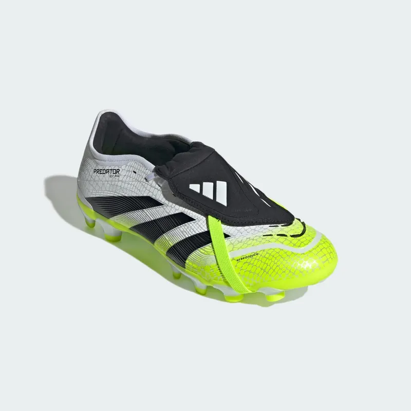 adidas Predator Pro Fold-Over Tongue MG Cloud White Core Black Lucid Lemon (JS4074)