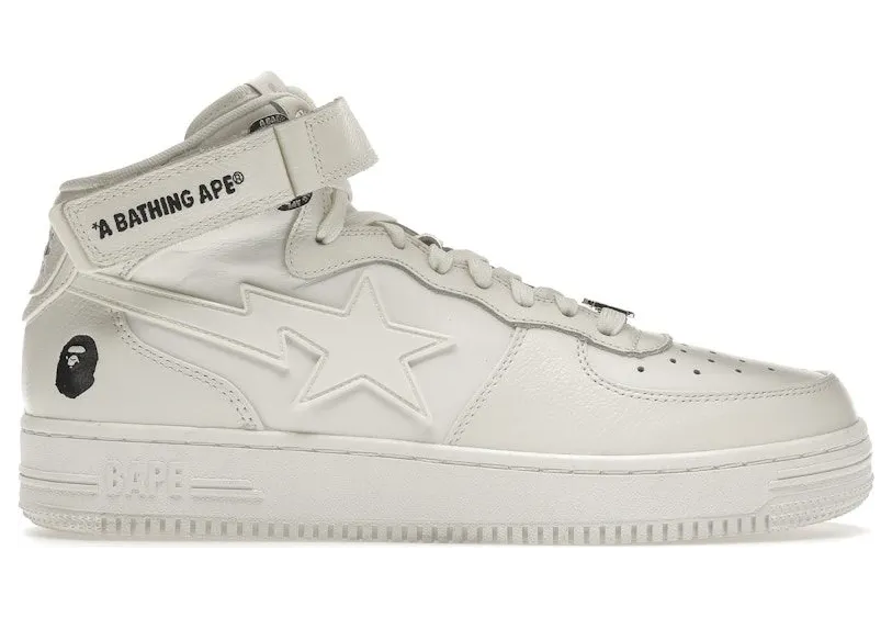 A Bathing Ape Bape Sta Mid White (001FWH701003-WHT)