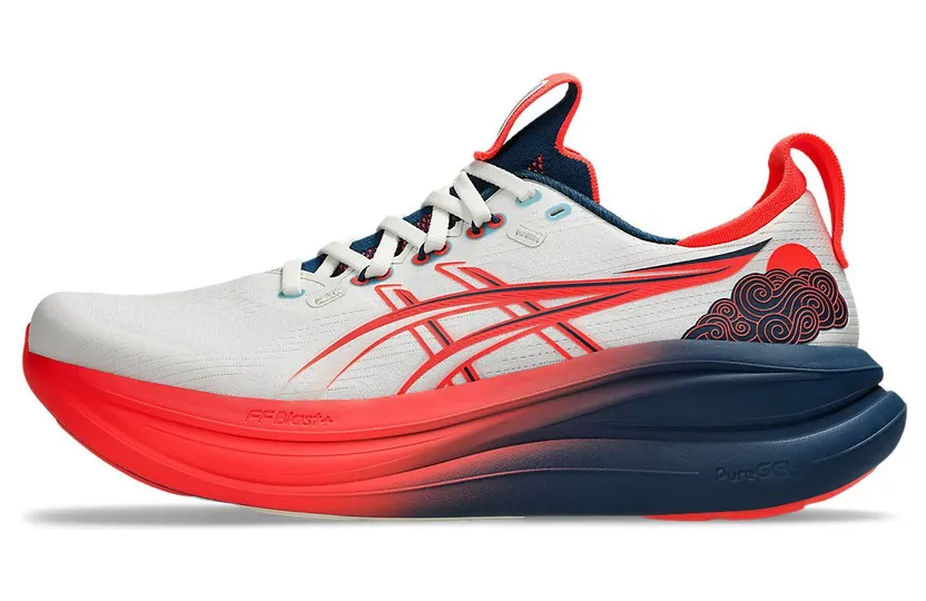 ASICS GEL-NIMBUS 28 IRN “Cream / Flash Coral” (1013A210-100)