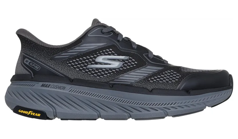 Skechers Slip-ins: Max Cushioning Premier 2.0 – Leigh – Black / Houtskool – “Black” (220774 BKCC)