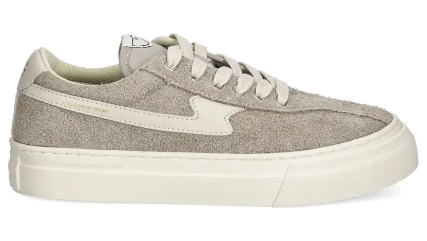 Stepney Workers Club Dellow suède sneakers met logo – Beige (YA25065)