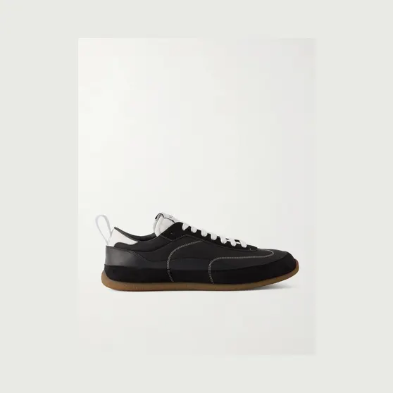 Mcqueen EC1 Nylon, Suede and Leather Sneakers Black (854015WIAJN)