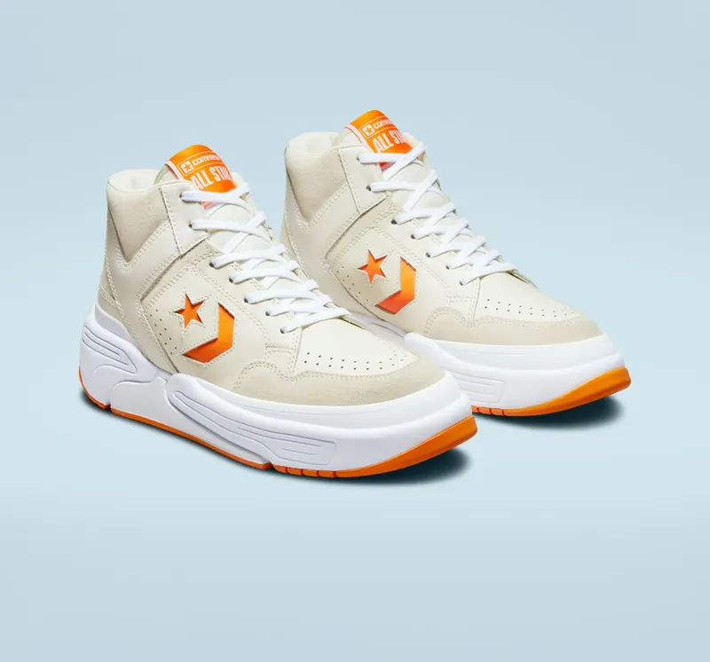 Converse Weapon CX Leather & Suede Egret/sun Ray/White (A00975C)