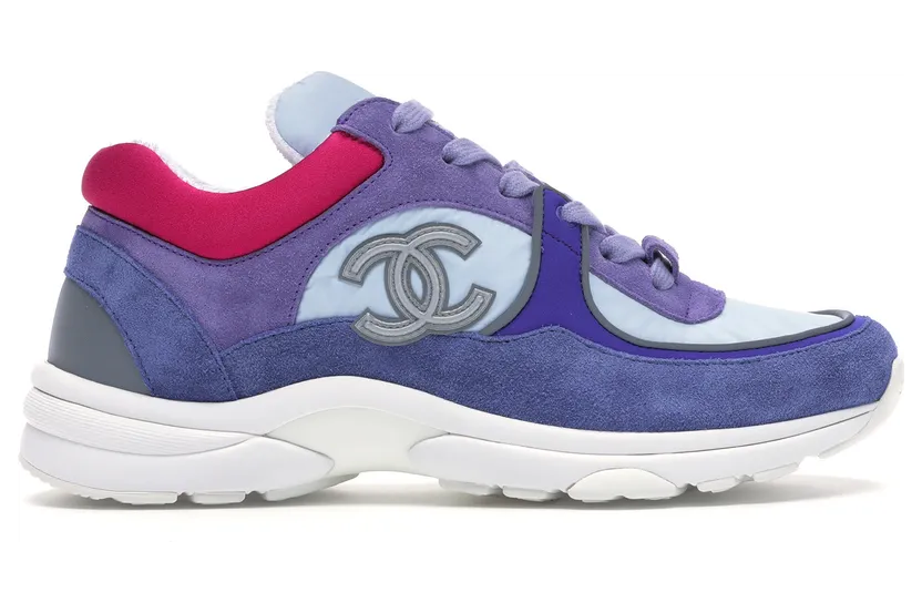 Chanel Low Top Trainer CC Ivory Blue (W) (G34360 Y53536 C1976)