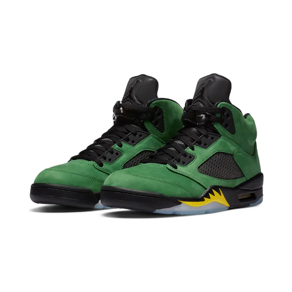 Jordan 5 Retro SE Oregon Apple Green/Black-Yellow Strike-Black (CK6631-307)
