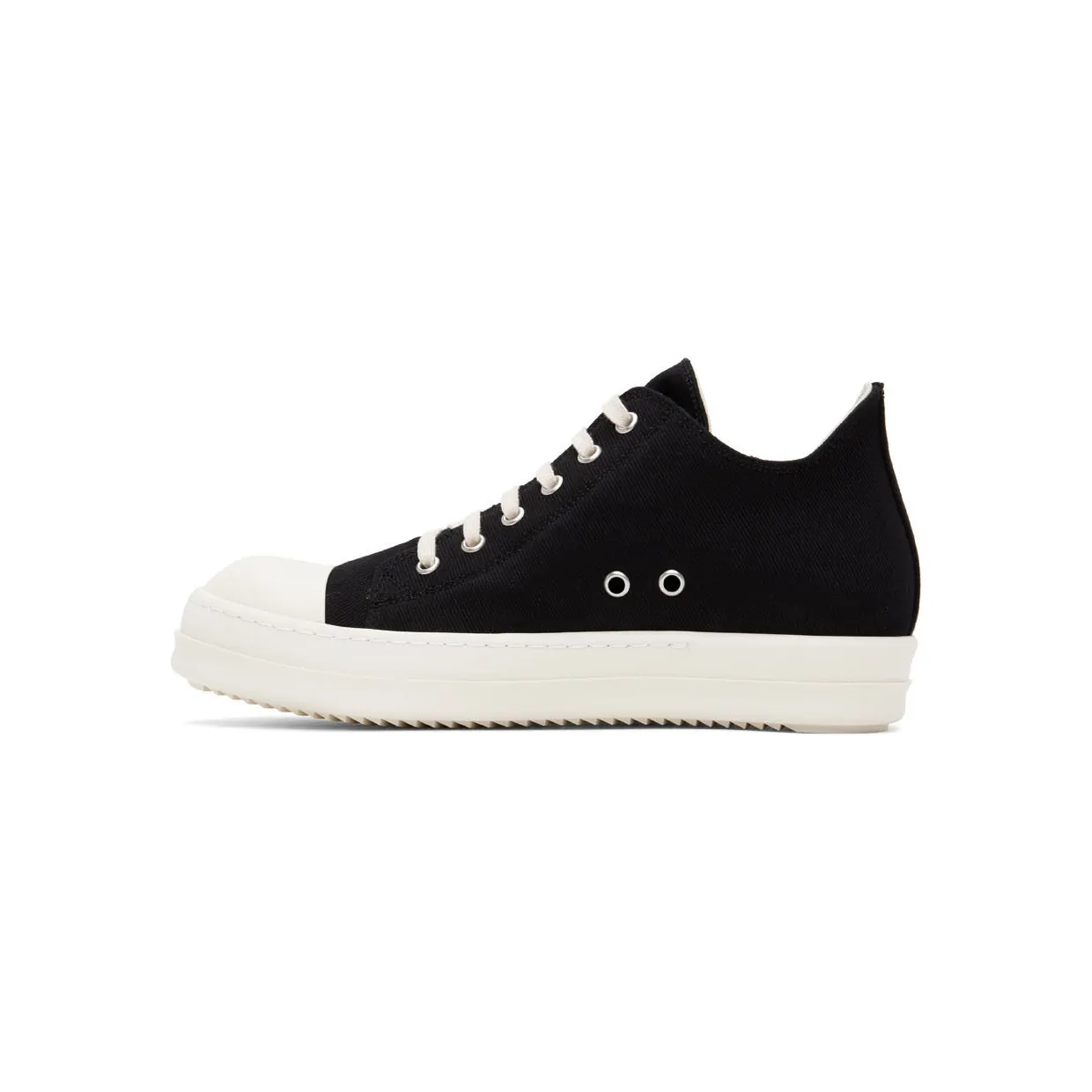 Rick Owens Drkshdw Black Denim Sneakers (DU02B4802 DQ) (3)