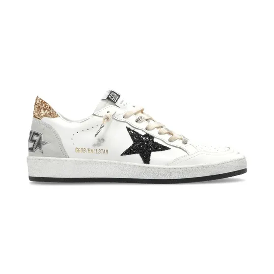 Golden Goose Ball Star White Black Gold Ice
