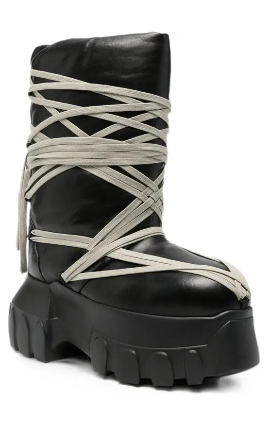 Rick Owens Mega Bumper Lace-up “Black” (RU02F4862 LGYPW1 99) (2)