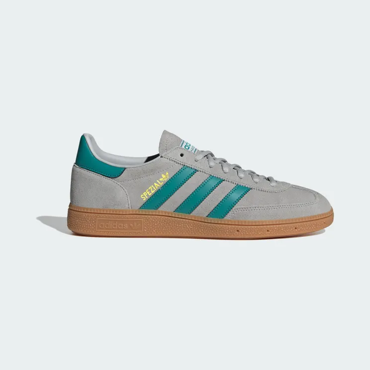 adidas Handball Spezial Grey Two Pure Teal Gold Metallic (JR3844)