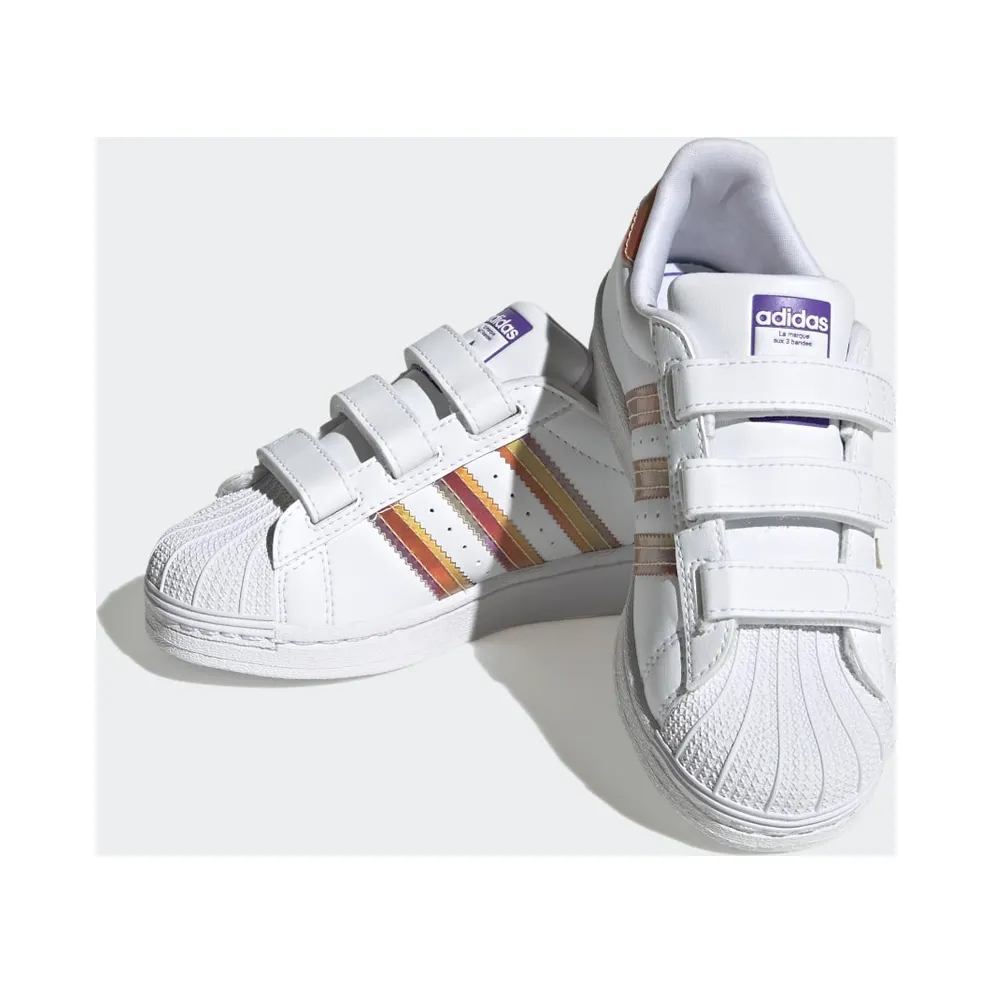 Adidas Superstar Cloud White / Cloud White / Purple Rush (HQ4345)