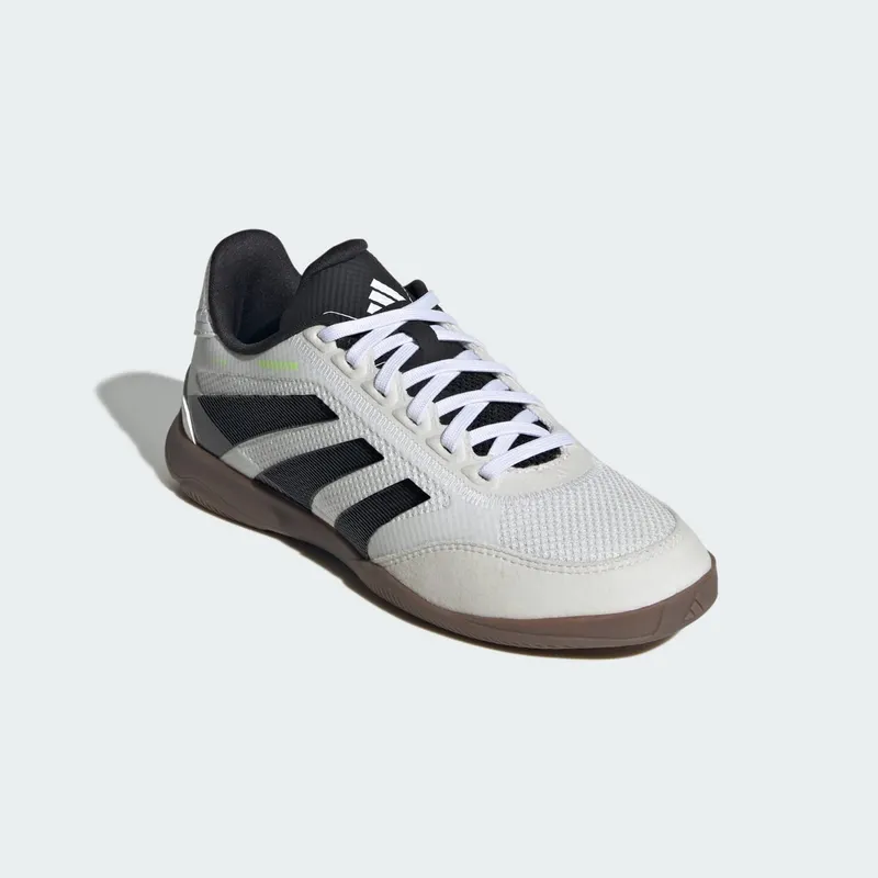 adidas Predator League Indoor Boots Kids “Cloud White / Core Black / Lucid Lemon” (JR7024)