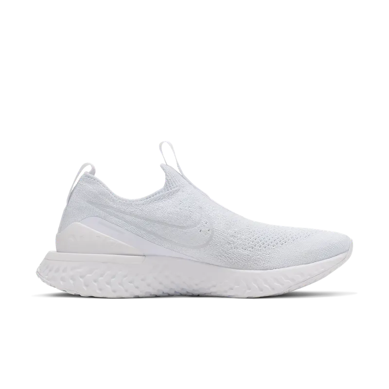 Nike Epic Phantom React Flyknit White Pure Platinum (W) White/White-Pure Platinum (BV0415-100)