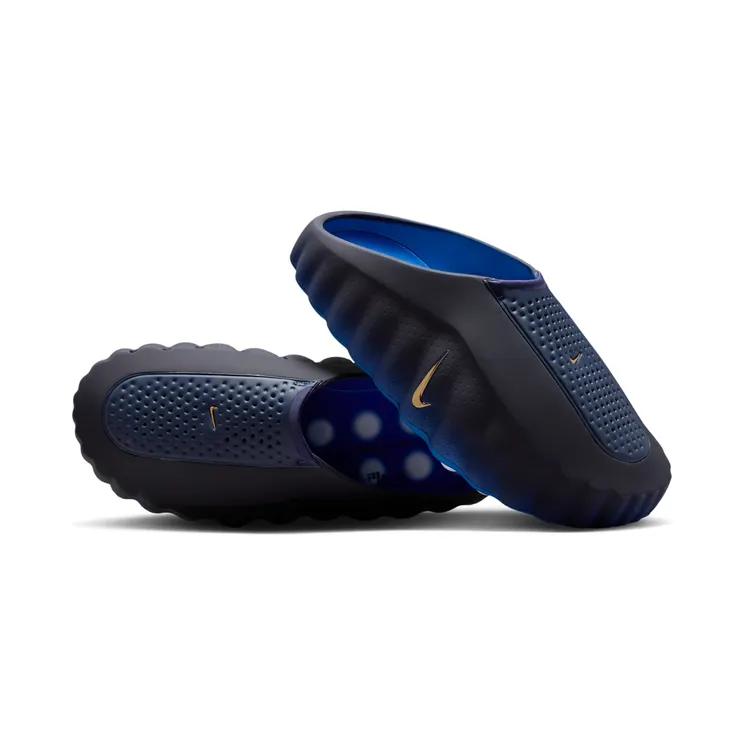Nike Mind 001 Slide “Blackened Blue / Game Royal / White / Metallic Copper” (HQ4307-400)