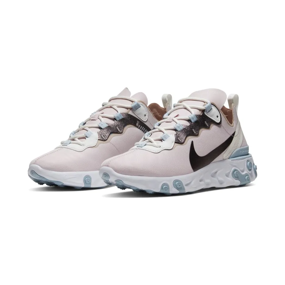 Nike WMNS React Element 55 SE Barely Rose / Fossil Stone / Summit White (CN3591-600)