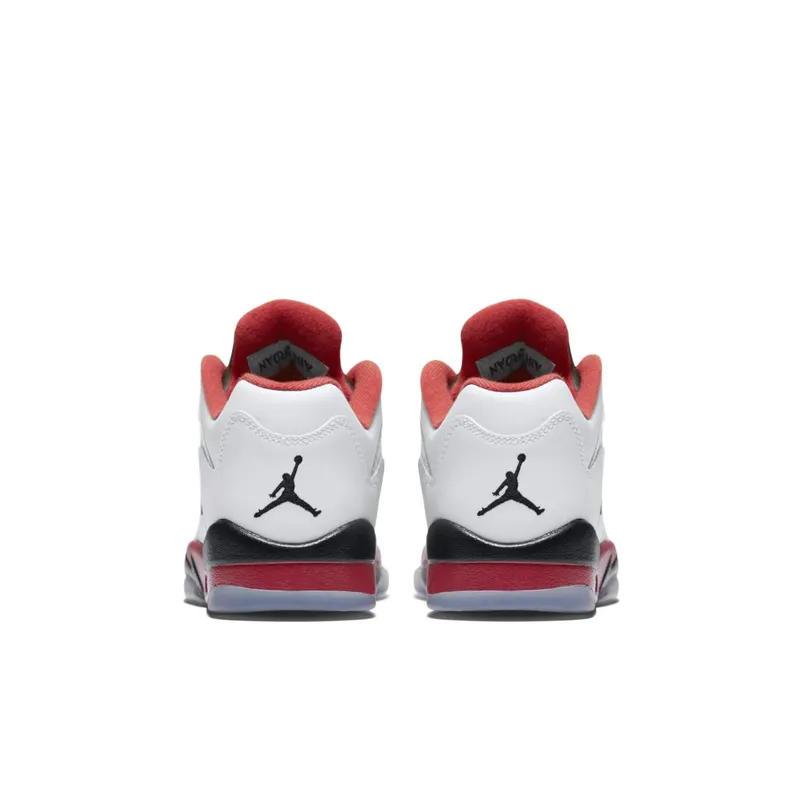 Jordan 5 Retro Fire Red 2016 (GS) White/Fire Red/Black (314338-101)
