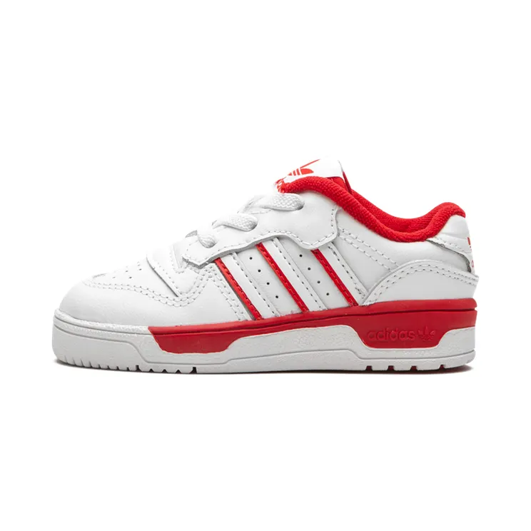 Adidas Rivalry Low I “Cloud White / Cloud White / Scarlet” (EE5947)