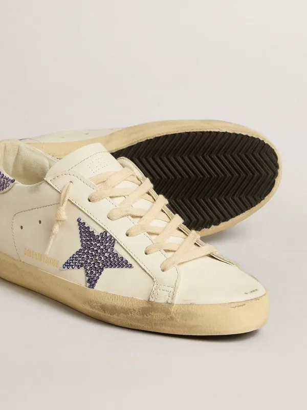 Golden Goose Women’S Super-Star Ltd With Suede Star And Heel Tab With Swarovski Crystals (GWF00101.F005144.11653) (3)