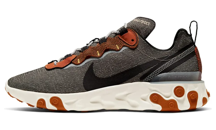 Nike React Element 55 SE “Bio Beige / Light Bone / Laser Orange / Black” (CD2153-200)
