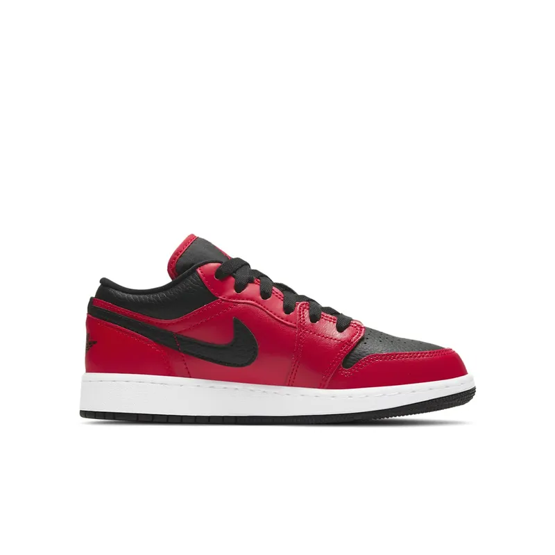 Jordan 1 Low Gym Red Black Pebbled (GS) Gym Red/Black/White (553560-605)