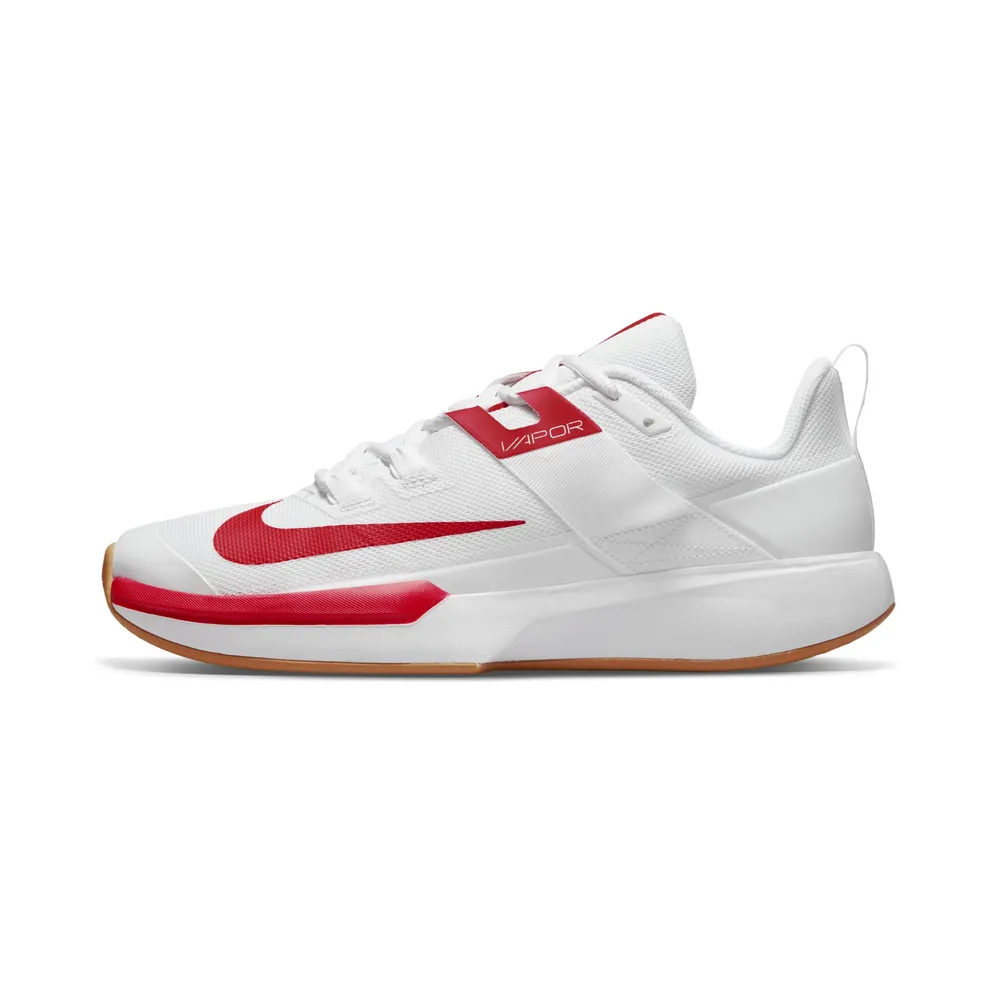 NikeCourt Vapor Lite Hardcourt “White / Wheat / University Red” (DC3432-188)