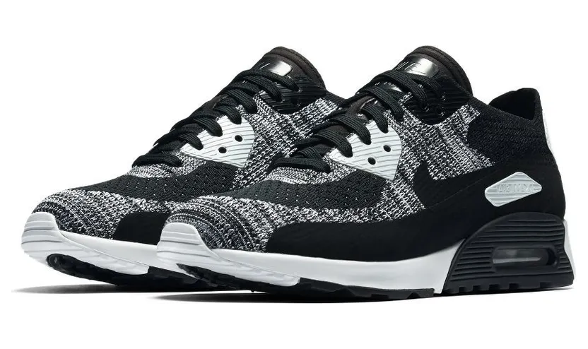 Nike Air Max 90 Ultra 2.0 Flyknit Black/Black-White-Anthracite (W) (881109-002)