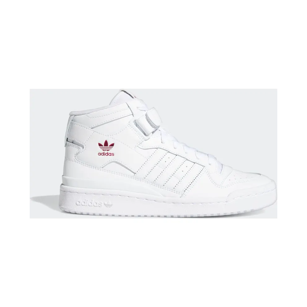 adidas Forum Mid Schuh Cloud White / Cloud White / Shock Pink (G57984)