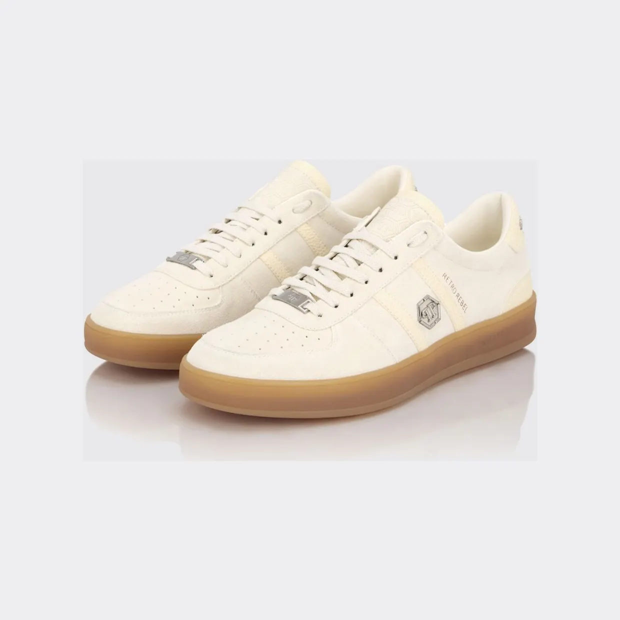 Philipp plein Retro Rebel Suede Sneakers White (PAFSUSC0941PLE010N01)