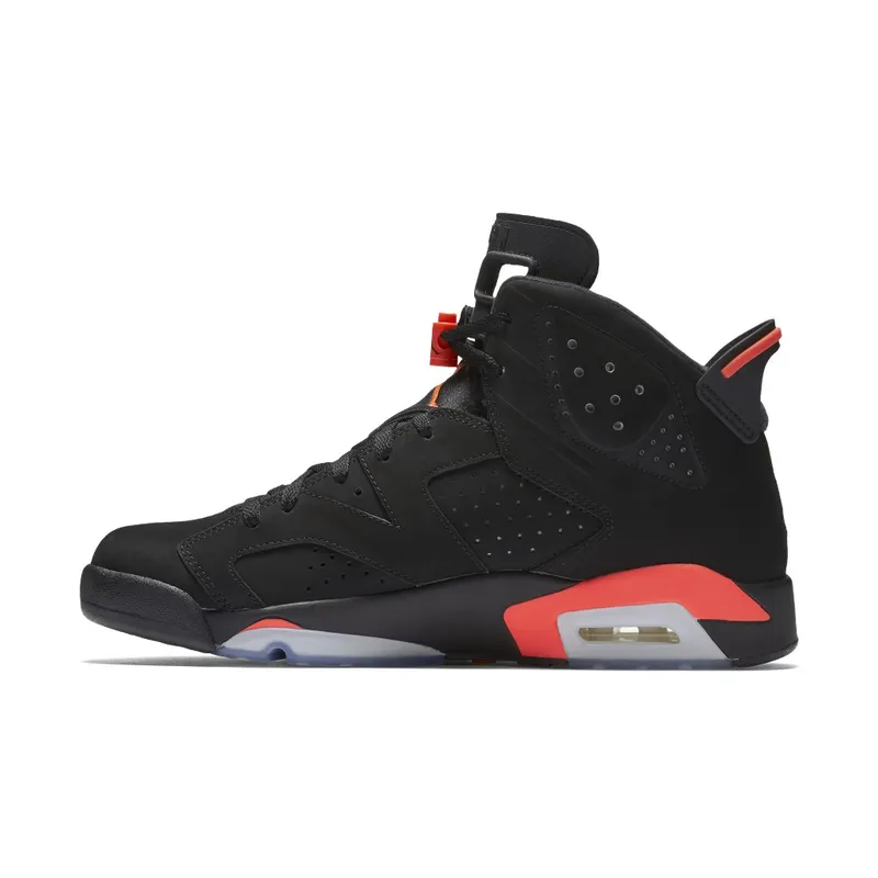 Air Jordan Nike AJ 6 VI Retro Infrared Black (JUMPMAN) (2014) (384664-023)