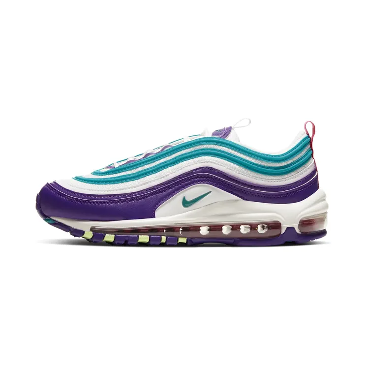 Nike Air Max 97 ‘Hornets’ Summit White/Blight Blus-Purple-Volt (CI7388-101)