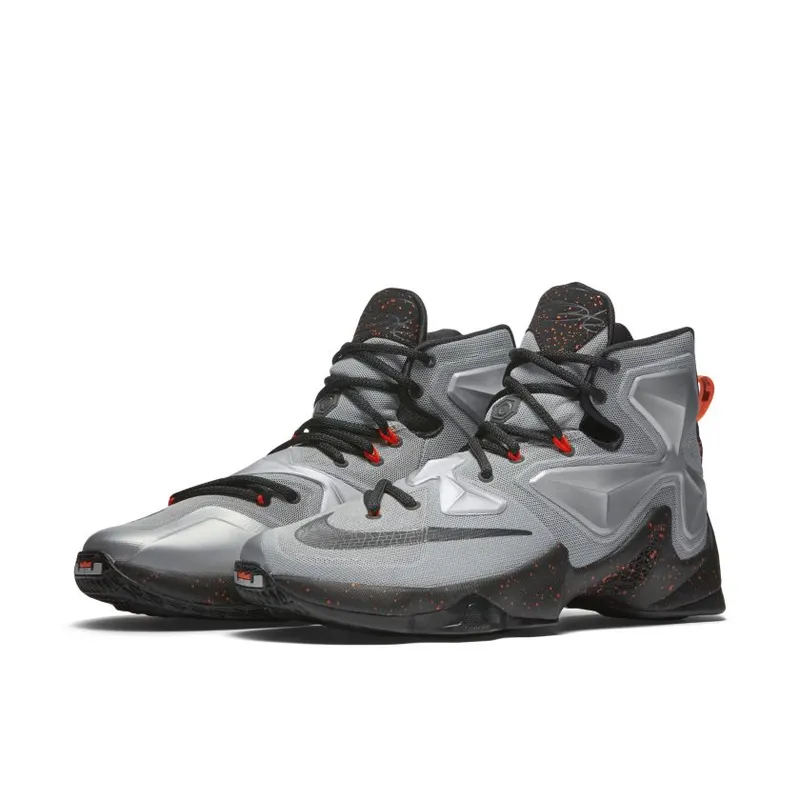 Nike LeBron 13 Lava Metallic Silver/Energy-Hyper Jade-Black (807219-003)