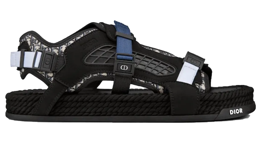 Dior Atlas Sandal Black Suede (3SA094ZIY_H965)
