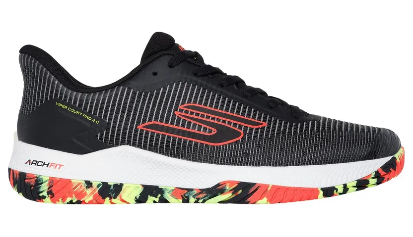 Skechers Viper Court Pro 2.0 Sneaker Zwart